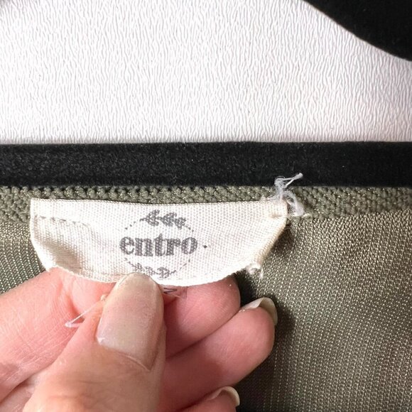 Entro green button up dress women’s‎ size 1X - Picture 6 of 8